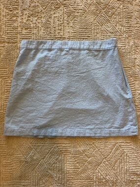 Old Navy Linen Blend Mini Shift Skirt Light Blue Size Large